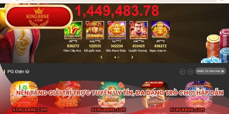 Nền tảng giải trí trực tuyến uy tín, đa dạng trò chơi hấp dẫn