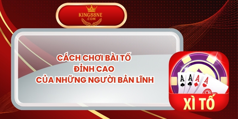 Cách Chơi Bài Tố Đỉnh Cao Của Những Người Bản Lĩnh